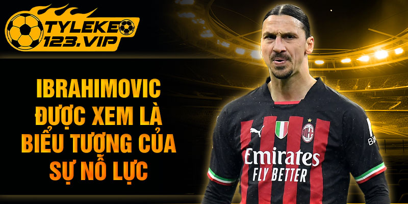 Ibrahimovic được xem là biểu tượng của sự nỗ lực